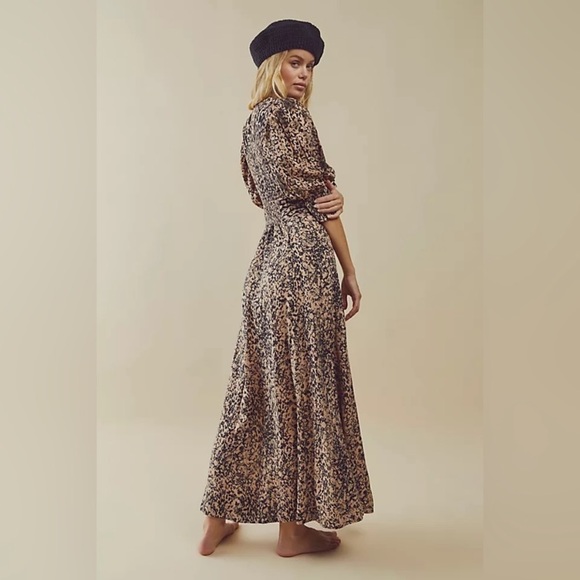 Free People String of Hearts Smocked Cutout Maxi Dress XS - Picture 2 of 14